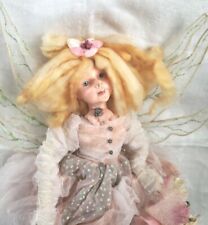 ENCHANTED Winward Holidays Wood Fairy Elf Doll | RARE  Vintage | Shelf Sitter picture