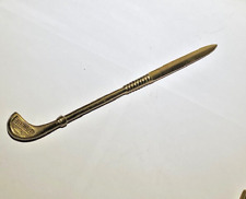 Vintage Brass Golf Club Shaped Letter Opener, *BNT845* picture