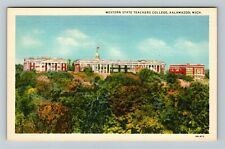 Kalamazoo Michigan WESTERN STATE TEACHERS COLLEGE Hilltop View Vintage Postcard picture