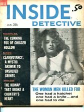 INSIDE DETECTIVE-JAN 1961-G-SPICY-MURDER-KIDNAP-RAPE-ARSON-WOMEN IN PRISON G picture