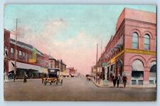 Moorhead Minnesota Postcard Store Exterior Building Road c1913 Vintage Antique picture