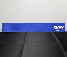 Skyy Vodka Rubber Bar Drip Mat Logo Rail Runner Blue & White 22.75”x3.25” NEW picture