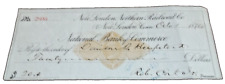 OCTOBER 1874 NEW LONDON NORTHERN COMPANY CHECK #2896 CENTRAL VERMONT picture