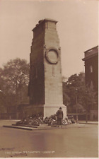London England UK, The Cenotaph War Memorial, Vintage RPPC Real Photo Postcard picture