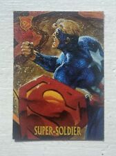 Super Soldier 1996 Skybox Amalgam Canvas Marvel DC Limited Edition #9 Insert picture