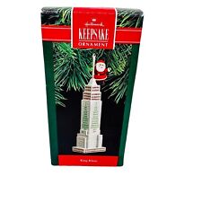 vtg King Klaus Santa on top of the Empire State Building Hallmark ornament xmas picture