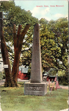 c1910s Norwich CT Uncas Monument Connecticut Postcard 47b picture