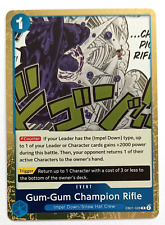 Gum-Gum Champion Rifle Rare Foil Card EB01-028 One Piece Memorial Collection picture