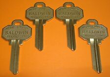 🔑 4 Brand New UNCUT BALDWIN 6 PIN KEY BLANKS Model BAL8336152 (4 Keys Total) picture