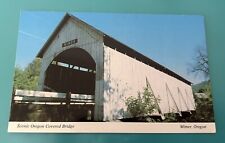 Scenic Oregon Covered Bridge Wimer Rogue River Post Card picture