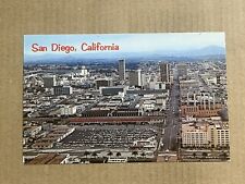 Postcard San Diego CA Downtown Skyline Aerial View Vintage California picture