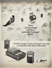 1968 Zenith Troubador Z590 FM/AM Stereo Record Player Vintage Print Ad picture