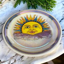 Vintage Iridescent Boho Colorful Sun Trinket Dish picture
