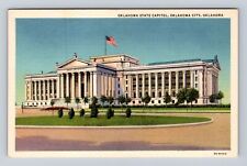 Oklahoma City OK- Oklahoma, Oklahoma State Capitol, Antique, Vintage Postcard picture