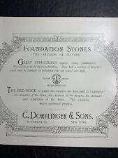 1904 Original Ad Dorflinger Foundation Stones Glassware Jewelry picture