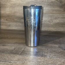 Starbucks Shiny Chrome Silver Stainless Steel Tumbler Travel Mug 2014 Cup 16 oz picture