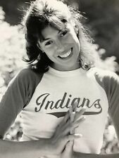 Be) Found Photograph 8x10 Beautiful Woman Wearing Indians T Shirt Artistic picture