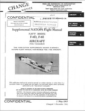 320 Page Navy F-8D F-8E Crusader Navair 01-45HHD-1A Supplem. Flight Manual on CD picture