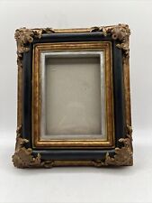 5x7 Picture Frame Wood Ornate Vintage Black, Gold, Silver Heavy picture