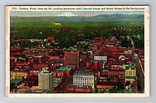 Yakima WA-Washington, Aerial View, Cascade Range, Mount Adams Vintage Postcard picture