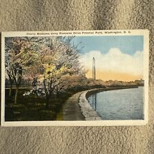 Riverside Dr. Potomac Park Washington DC Vintage White Border Postcard 1920s picture
