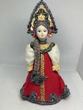 Original Vintage Russian Traditional Folk Doll Wooden Handmade7