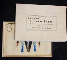 Vintage Fred Harvey Era Wool Blanket CHIMAYO PURSE Hand Woven/Tailored w/Box picture