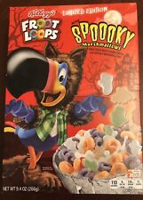 Rare Find Kellogg’s Froot Loops w/ Spooky Marshmallows Cereal Limited Edition picture