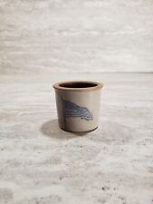 Flag Miniature Stoneware Crock Salt Glaze Pottery picture