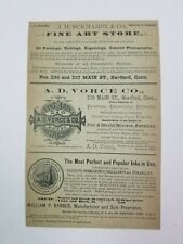 1886 Hartford Connecticut Advertisement Mead Architect Bailey Copying Barber Ink picture