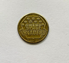 Space Invaders Token Coin 1982 Original World's Fair Knoxville TN Video Expo VTG picture