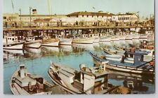 Fisherman's Wharf Chrome Postcard San Francisco 76 Tour of the West 1950s picture