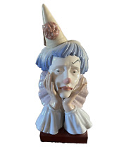 Vintage Retired Lladro Jester/Clown's Head #5129 'Sad Melancholy' By: Jose Puche picture