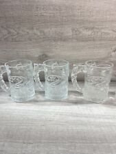 Vintage 1995 McDonald's 3D BATMAN FOREVER Glass Mugs Cups Complete Set 5 picture