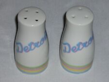 Detroit Michigan Salt & Pepper Shakers Ceramic Porcelain picture