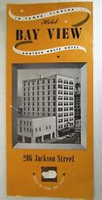 Vintage Hotel Brochure: 1940's HOTEL BAY VIEW, Tampa FL Hosts Hotel - E9C-16 picture