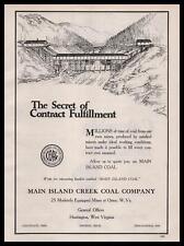 1921 Main Island Creek Coal Mines Huntington West Virginia Vintage Print Ad picture
