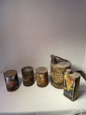 Vintage Oil Can Lot, Crusty  picture