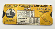 Antique P. & M. Co Railway Calculator-June 10, 1941 picture