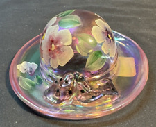 Fenton Glass 100th Anniversary Numbered Pink Ladies Hat Signed by B. Williams picture