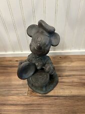 Vintage 1997 Disney Mickey Mouse Hide-a-Key Outdoor Garden Statue Grilling picture