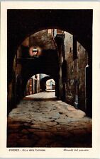 Carriage Arch, Memories of the Past Florence, Italy Art Postcard picture