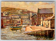 c1910s Herbert Truman Art Looe River England UK Antique Postcard picture