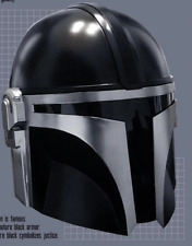 Star War Captain Synn Black Mandalorian Knights Helmet Best For Cosplay gift picture
