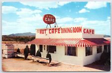 Postcard AZ Benson Arizona The Hut Cafe Restaurant Route 80 B50 picture