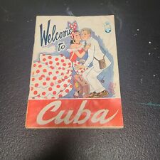 VINTAGE 1950S WELCOME TO CUBA TOURIST GUIDE TRAVEL BROCHURE ADVERTISEMENTS picture