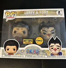 Funko One Piece Luffy & Foxy Hot Topic Exclusive 2 Pack CHASE  SHIPS TODAY  picture