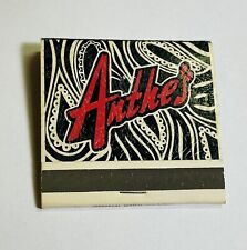 Anthe’s Restaurant & Lounge Matchbook Akron Ohio Pre-1973 VINTAGE NO STRIKES picture