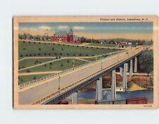 Postcard Viaduct & Armory Jamestown New York USA picture