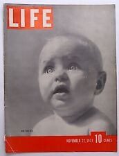 Life Magazine COVERS ONLY ( One Year Old ) November 22, 1937 picture